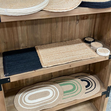 Jute Rectangle Placemat Set/2 at online8 furniture store Auckland