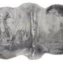 Kaikoura Long Wool Double NZ Sheepskin Rug - Gray at online8 furniture store Auckland