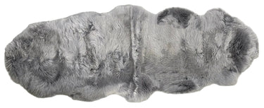 Kaikoura Long Wool Double NZ Sheepskin Rug - Gray at online8 furniture store Auckland