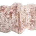 Kaikoura Long Wool Double NZ Sheepskin Rug - Rose at online8 furniture store Auckland