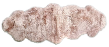 Kaikoura Long Wool Double NZ Sheepskin Rug - Rose at online8 furniture store Auckland