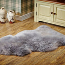 Kaikoura Long Wool Single NZ Sheepskin Rug - Gray at online8 furniture store Auckland