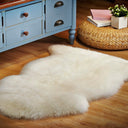 Kaikoura Long Wool Single NZ Sheepskin Rug - Ivory at online8 furniture store Auckland
