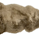 Kaikoura Long Wool Single NZ Sheepskin Rug - Taupe at online8 furniture store Auckland
