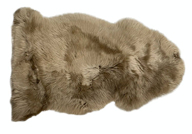 Kaikoura Long Wool Single NZ Sheepskin Rug - Taupe at online8 furniture store Auckland