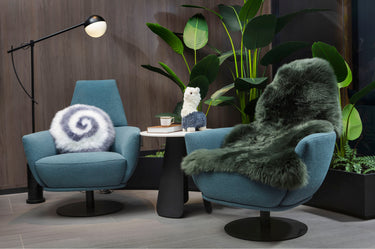 Kaikoura Long Wool Single NZ Sheepskin Rug - Thyme at online8 furniture store Auckland