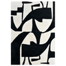 Kalu Black/White Rug at online8 furniture store Auckland