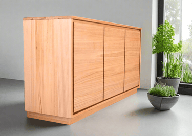 Kansas 3 Door Buffet Table  - Medium at online8 furniture store Auckland