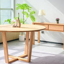 Kansas Round Dining Table-1300mm at online8 furniture store Auckland
