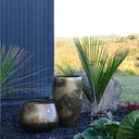 KELDA Metal Pots Jarn S/2 - Antique Gold at Online8 Furniture Auckland NZ