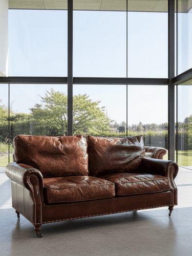 Kensington 2 Seater Sofa - Vintage Cigar at online8 furniture store Auckland