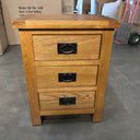 Kensington 3 Drawer Bedside Table at online8 furniture store Auckland