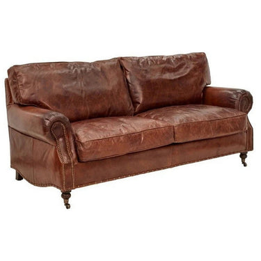 Kensington 3 Seater Sofa - Vintage Cigar at online8 furniture store Auckland