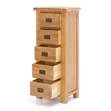 Kensington 5 Drawer Slimboy at online8 furniture store Auckland