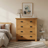 Kensington Oak Bedroom Suite - 4 Piece at online8 furniture store Auckland