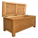 Kensington Oak Blanket Box at online8 furniture store Auckland