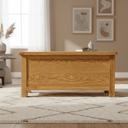 Kensington Oak Blanket Box at online8 furniture store Auckland