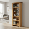 Kensington Oak Bookcase - 1800x600 at online8 furniture store Auckland