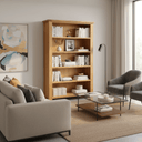 Kensington Oak Bookcase - 1800x900 at online8 furniture store Auckland