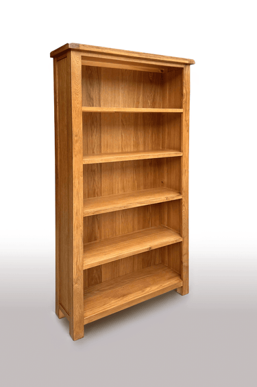 Kensington Oak Bookcase - 1800x900 at Online8 Furniture Auckland NZ