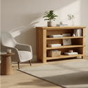 Kensington Oak Bookcase - 900x900 at online8 furniture store Auckland