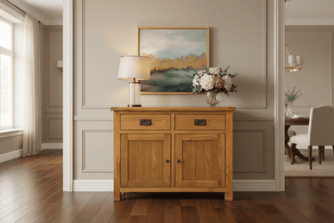 Kensington Oak Buffet Table - 1040mm at online8 furniture store Auckland