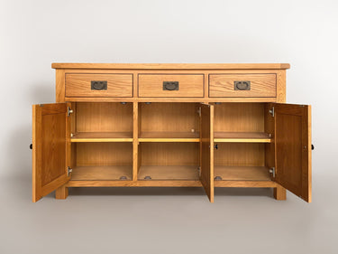 Kensington Oak Buffet Table - 1480mm at online8 furniture store Auckland