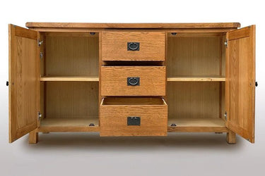Kensington Oak Buffet Table - 1800mm at online8 furniture store Auckland