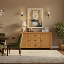 Kensington Oak Buffet Table - 1800mm at online8 furniture store Auckland