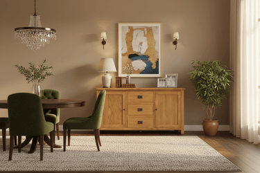 Kensington Oak Buffet Table - 1800mm at online8 furniture store Auckland