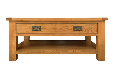 Kensington Oak Coffee Table with One Drawer at online8 furniture store Auckland