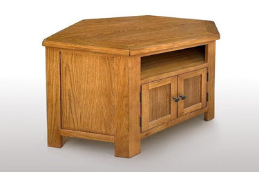 Kensington Oak Corner TV Unit at online8 furniture store Auckland