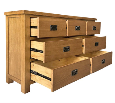 Kensington Oak Dressing Table with Mirror at Online8 Furniture Auckland NZ