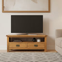 Kensington Oak Entertainment Unit - 1200mm at online8 furniture store Auckland