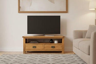 Kensington Oak Entertainment Unit - 1200mm at online8 furniture store Auckland