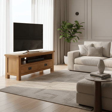 Kensington Oak Entertainment Unit - 1200mm at Online8 Furniture Auckland NZ