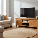 Kensington Oak Entertainment Unit - 1500mm at online8 furniture store Auckland