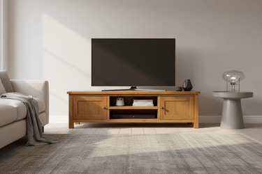 Kensington Oak Entertainment Unit - 1800mm at online8 furniture store Auckland