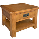 Kensington Oak Lamp Table with One Drawer at online8 furniture store Auckland