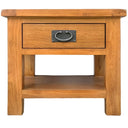 Kensington Oak Lamp Table with One Drawer at online8 furniture store Auckland