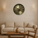 Kensington Round Gear Wall Clock - Antique Gold at Online8 Furniture Auckland NZ