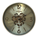 Kensington Round Gear Wall Clock - Champagne Gold at Online8 Furniture Auckland NZ