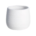 Kianna White Bellied Cover Pot - Small at online8 furniture store Auckland