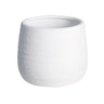 Kianna White Bellied Cover Pot - Small at online8 furniture store Auckland