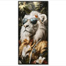 King Lion Framed Canvas Wall Art at online8 furniture store Auckland