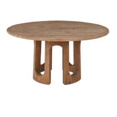 Kirill Round Dining Table – Reclaimed Pine at online8 furniture store Auckland