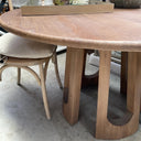 Kirill Round Dining Table – Reclaimed Pine at online8 furniture store Auckland