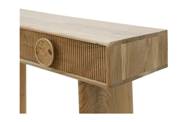 Koh 2 Drawer Console Table - Natural at online8 furniture store Auckland