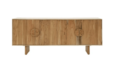Koh 4 Door Sideboard - Natural at online8 furniture store Auckland