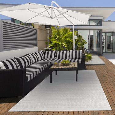 Kosta Indoor/Outdoor Braid Cream Rug - 240x330 at online8 furniture store Auckland